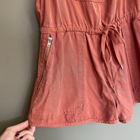 Aritzia Wilfred Free Beatriz Romper Colorado Size Medium Tencel Shortalls Drapey - Picture 10 of 16